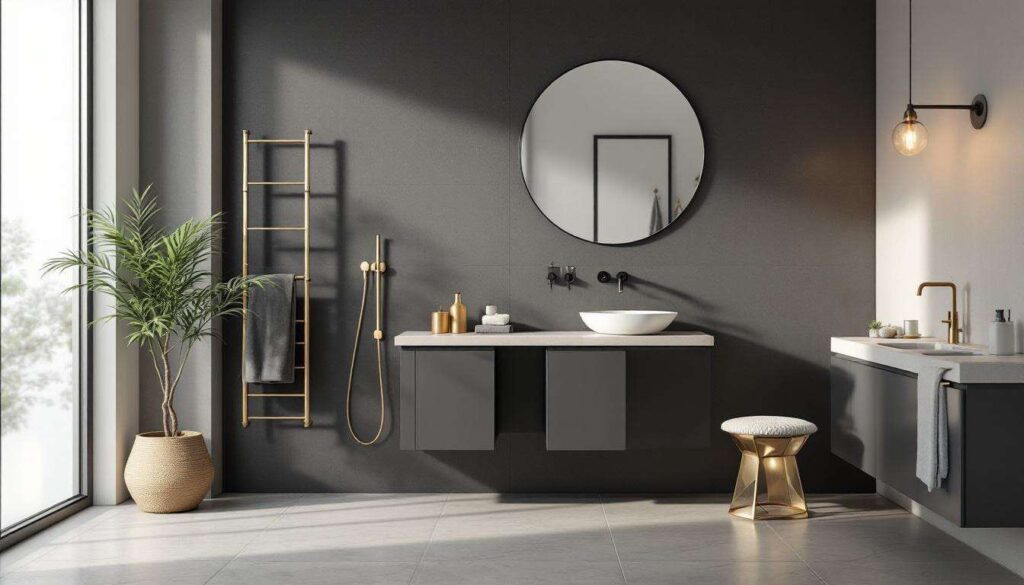 Finiture metalliche in bagno: nero opaco, oro satinato e ottone brunito secondo le tendenze GROHE 2026