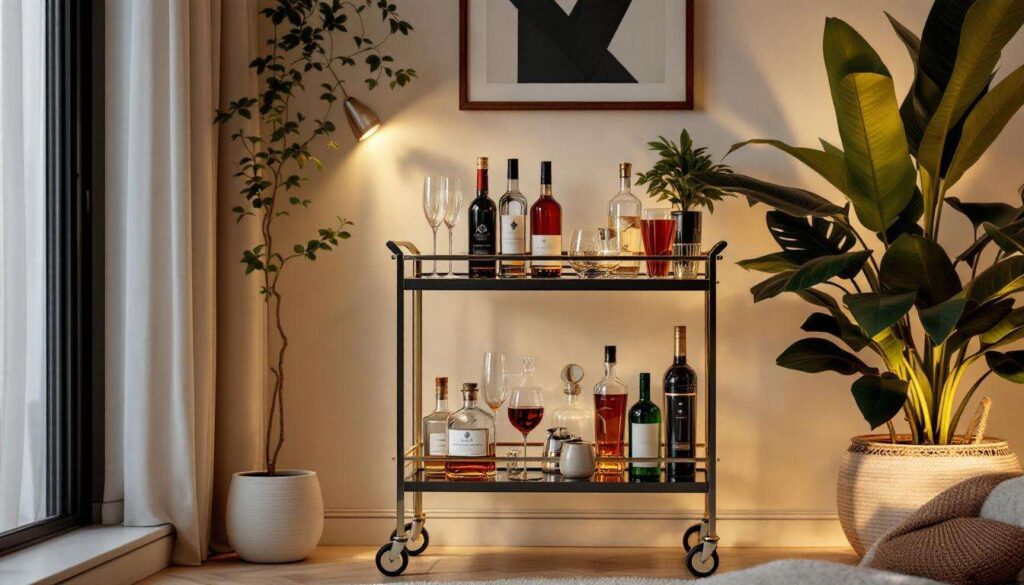Angolo bar in casa: il mobile-carrello che nel 2026 è diventato l'alternativa italiana all'home bar americano