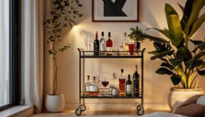 Angolo bar in casa: il mobile-carrello che nel 2026 è diventato l'alternativa italiana all'home bar americano