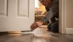 Addio porta che striscia sul pavimento: il trucco veloce per rialzarla senza carteggiare